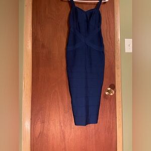Amazing  Boutique Deep Blue Midi Dress